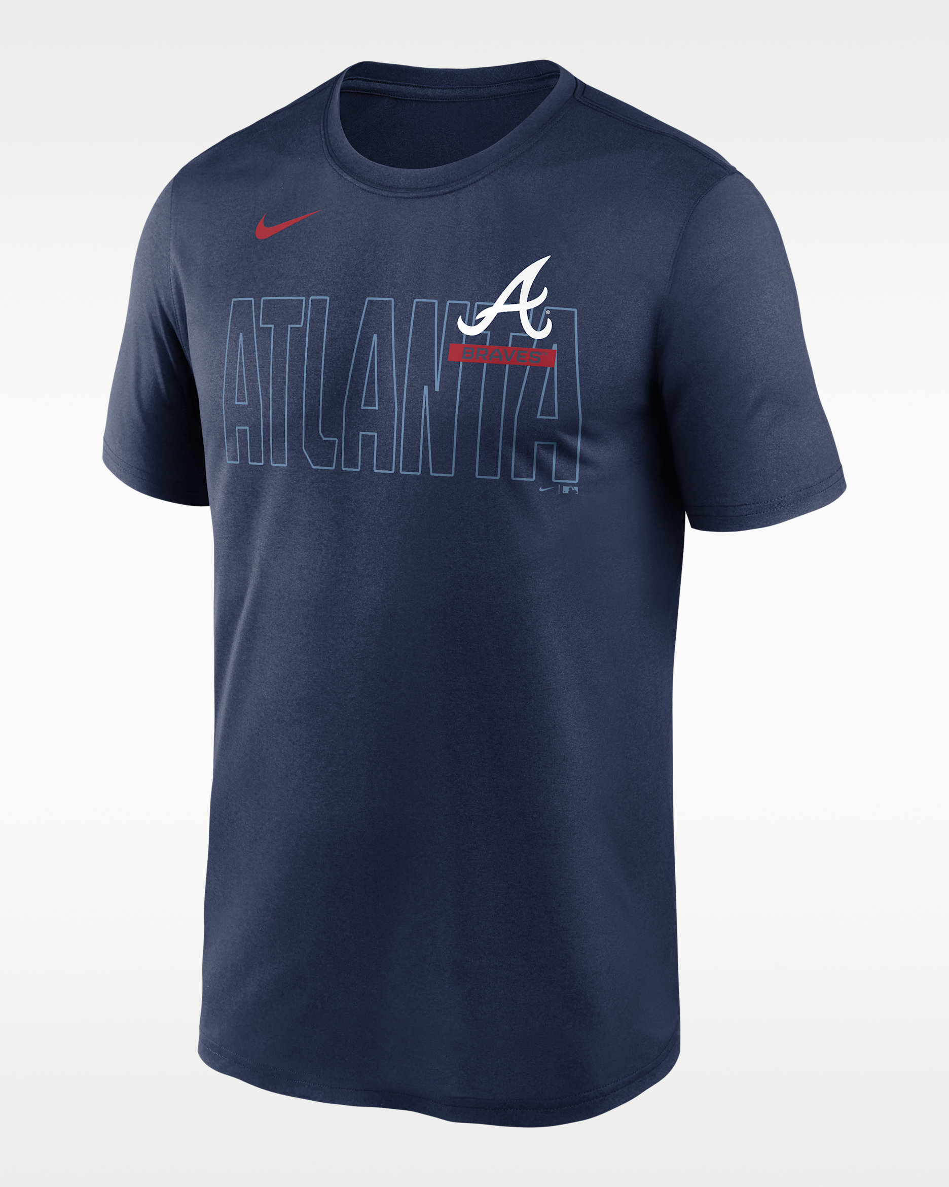 Atlanta Braves Knockout Team Legend Men's Nike Dri-FIT MLB T-Shirt